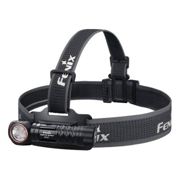 Fenix HM61RV30 - Lampe frontale rechargeable à LED à intensité variable LED/USB/1xCR123A 4000 mAh IP68 1800 lm 400 h noire