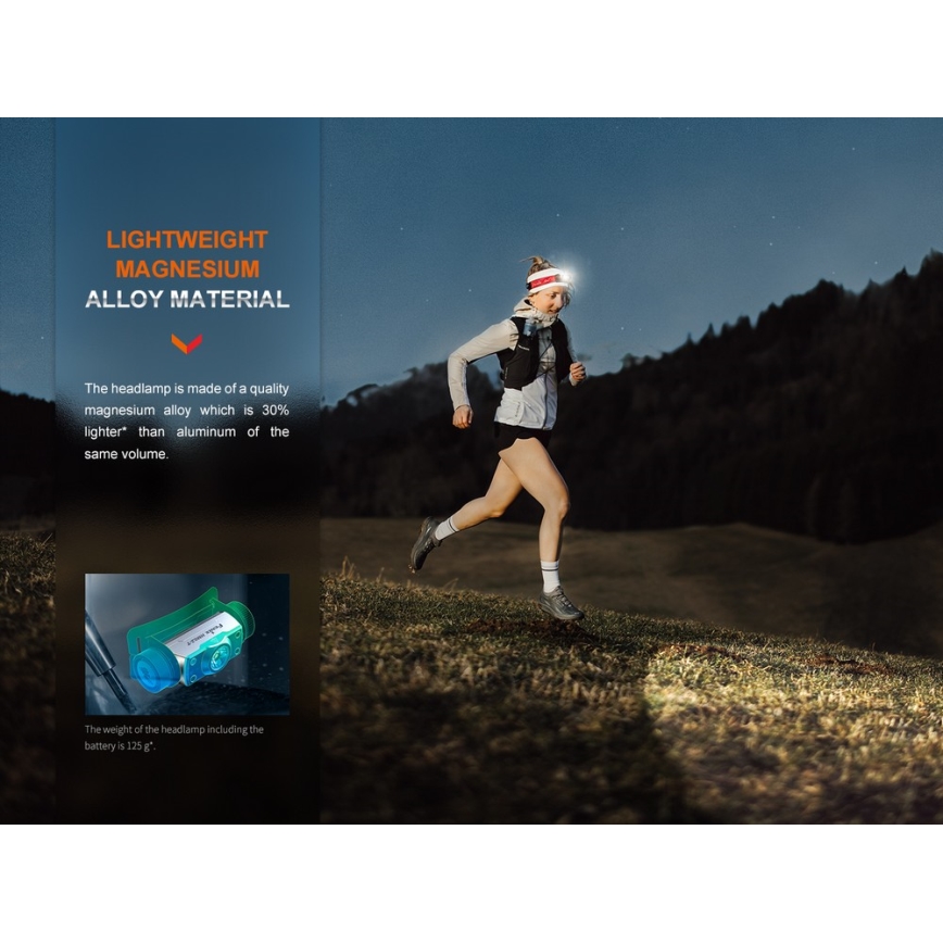 Fenix HM62TMGM - LED Dimbaar oplaadbaar hoofdlamp LED/USB IP68 1200 glanzend 280 h 3400 mAh