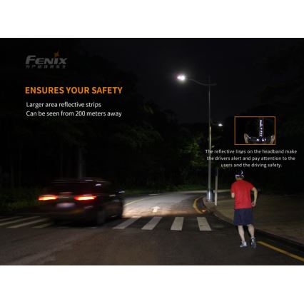 Fenix HM65R - Lampe frontale rechargeable 2xLED/USB/2xCR123A IP68 1400 brillant 300 h 3400 mAh
