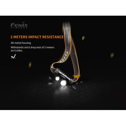 Fenix HM65R - LED Oplaadbare hoofdlamp 2xLED/USB/2xCR123A IP68 1400 glanzend 300 h 3400 mAh