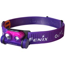 Fenix HM65RDTNEB -Lampe frontale LED rechargeable LED/USB IP68 1500 lm 300 h violet/rose