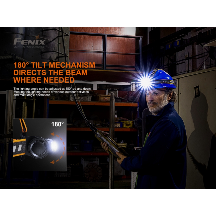 Fenix HM70R - LED Oplaadbare hoofdlamp 4xLED/1x21700 IP68 1600 glanzend 800 h 5000 mAh