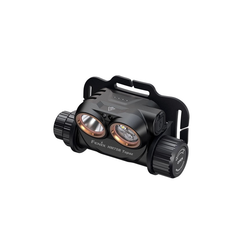 Fenix HM75RTOPAZ - LED Dimbaar oplaadbaar hoofdlamp LED/USB IP68 1600 glanzend 210 h 4000 mAh
