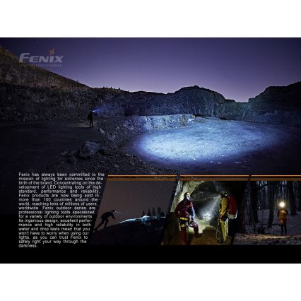 Fenix HP16R1250 - Lampe frontale rechargeable 3xLED/USB 4xAA IP66 1250 lm 600 h 3000 mAh