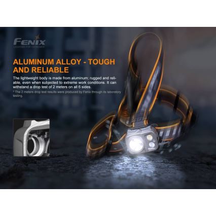 Fenix HP25RV20 - LED Dimbaar rechargeable headlamp 3xLED/1x21700 IP66 1600 lm 800 h