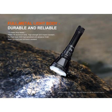 Fenix HT18RV20 - LED dimbare oplaadbare zaklamp LED/USB 6000 mAh IP68 3700 lm 87 h zwart