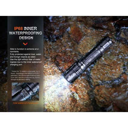 Fenix PD35R - Oplaadbare LED-zaklamp LED/USB/2xCR123A IP68 1700 lm 100 u 3400 mAh