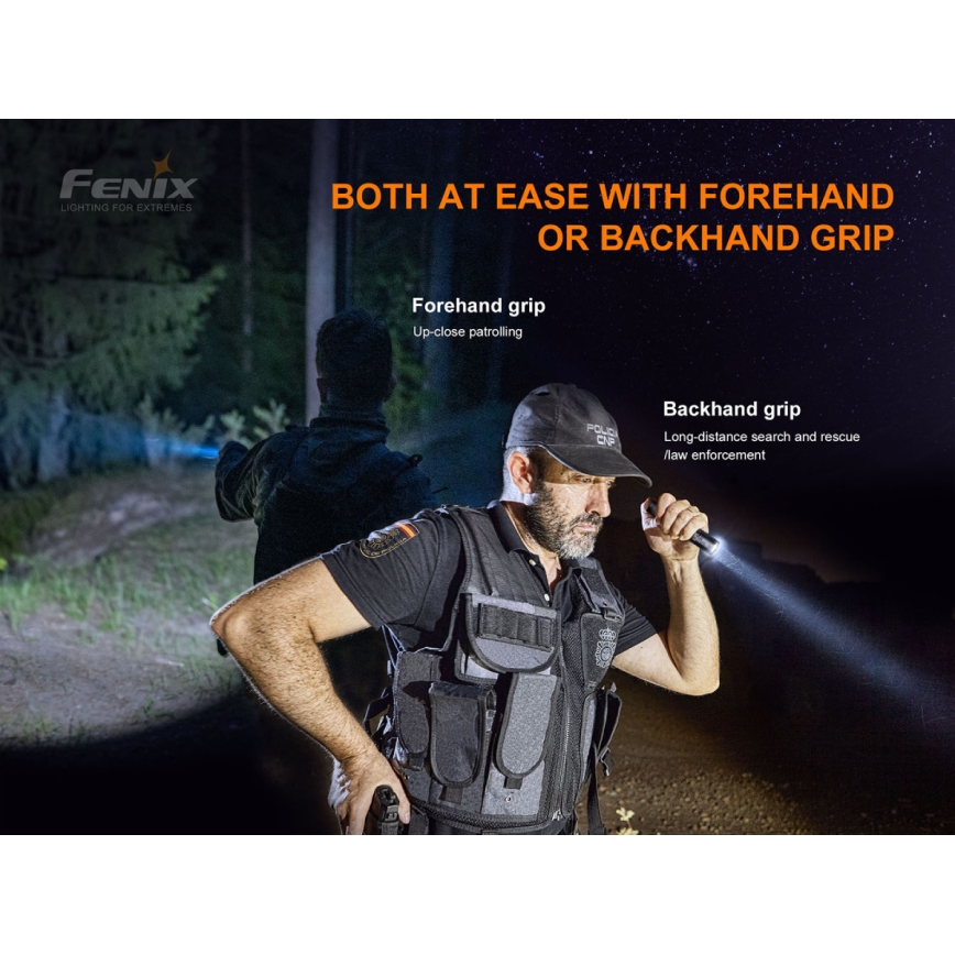 Fenix PD35V30 - Lampe torche rechargeable LED/USB/2xCR123A IP68 1700 brillant 230 h 2600 mAh
