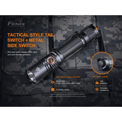 Fenix PD35V30 - Oplaadbare LED-zaklamp LED/USB/2xCR123A IP68 1700 lm 230 u 2600 mAh
