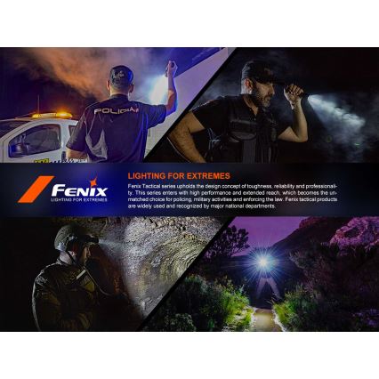 Fenix PD36RACE - Lampe torche rechargeable LED à intensité variable LED/USB 5000 mAh IP68 3000 lm 63,45 h noire