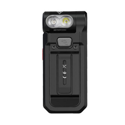 Fenix SW05RREDBLC - Lampe torche à intensité variable rechargeable LED/USB IPX6 150 lm 49 h 700 mAh noir