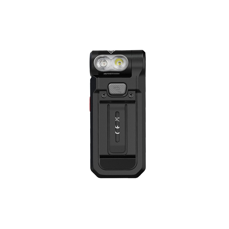 Fenix SW05RREDBLC - Lampe torche à intensité variable rechargeable LED/USB IPX6 150 lm 49 h 700 mAh noir