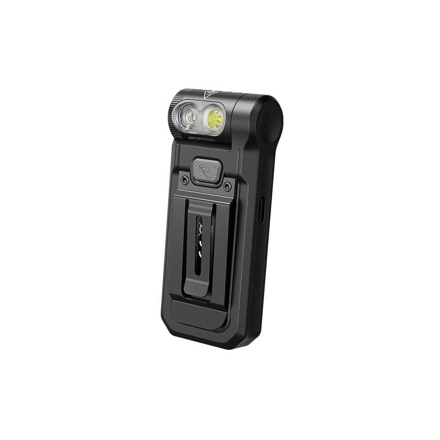 Fenix SW05RREDBLC - Lampe torche à intensité variable rechargeable LED/USB IPX6 150 lm 49 h 700 mAh noir