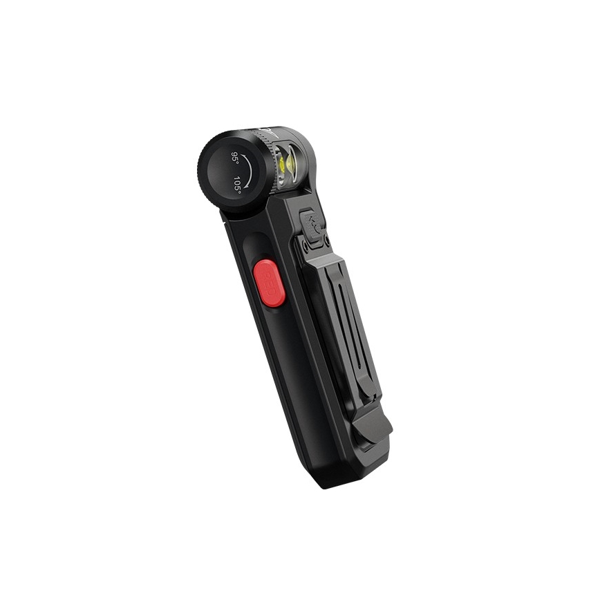 Fenix SW05RREDBLC - Lampe torche à intensité variable rechargeable LED/USB IPX6 150 lm 49 h 700 mAh noir