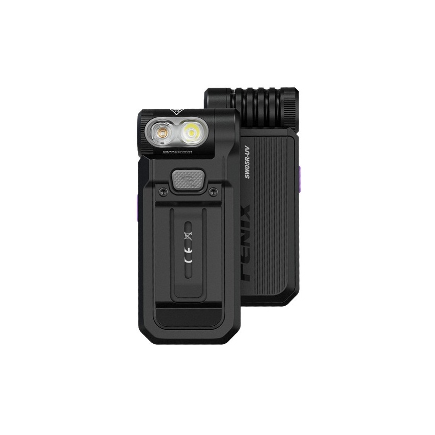 Fenix SW05RUVBLC - Lampe torche à intensité variable rechargeable LED/USB IPX6 150 lm 49 h noir