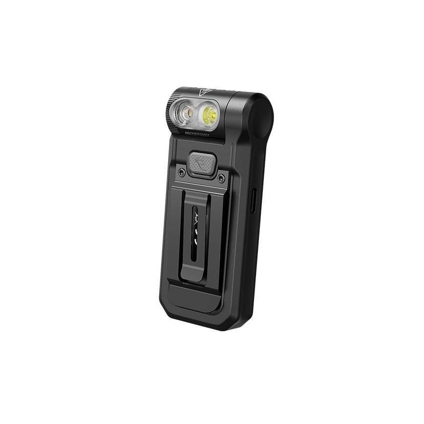 Fenix SW05RUVBLC - Lampe torche à intensité variable rechargeable LED/USB IPX6 150 lm 49 h noir