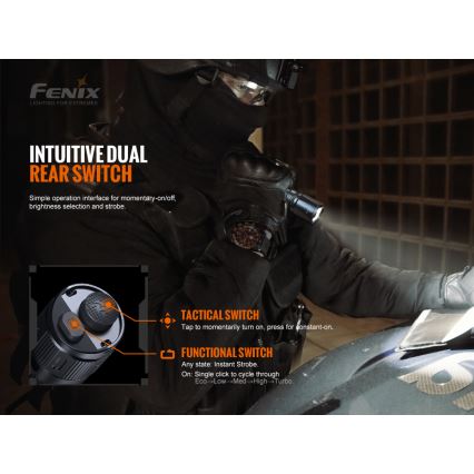 Fenix TK20RV20 - Lampe torche tactique rechargeable LED/USB IP68 3000 lm 48 hrs