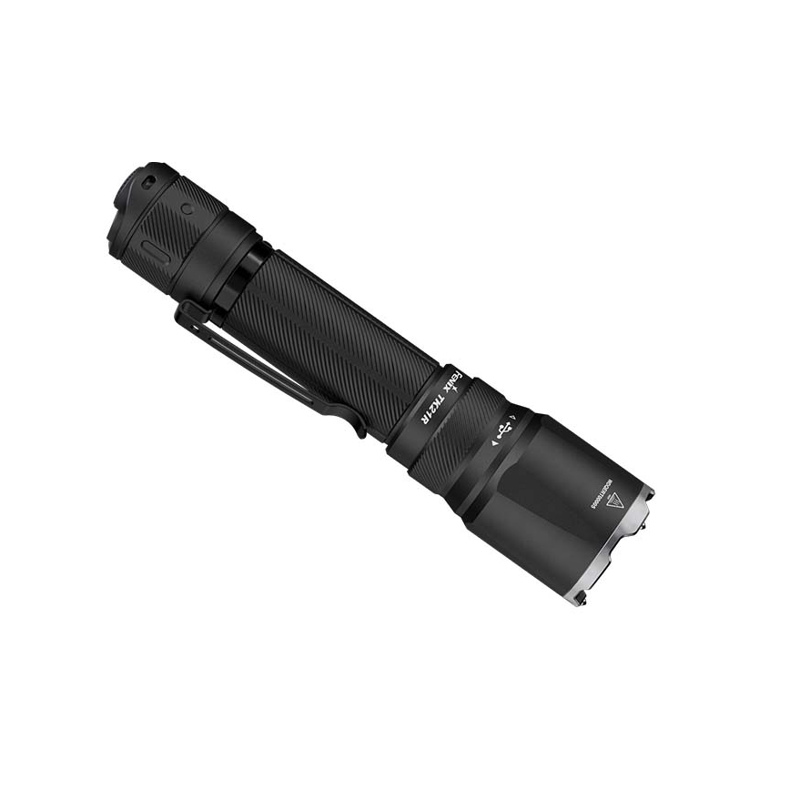 Fenix TK21RBLK - Lampe torche LED rechargeable à intensité réglable LED/USB 6000 mAh IP68 3600 lm 72,5 h noire