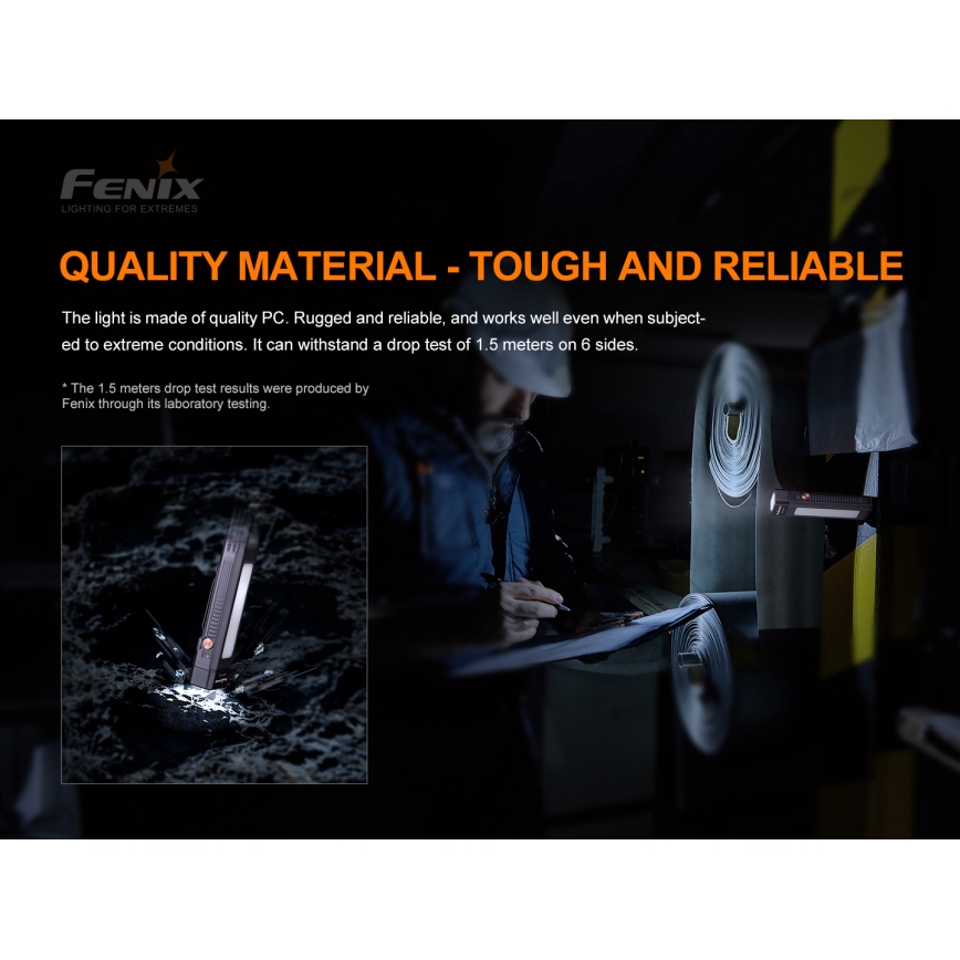 Fenix WT16R - Lampe torche rechargeable 2xLED/USB IP66 300 lm 30 hrs