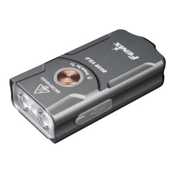 Fenix ​​​​E03RV20GREY - LED Oplaadbare zaklamp LED/USB IP66 500 lm 30 h 400 mAh