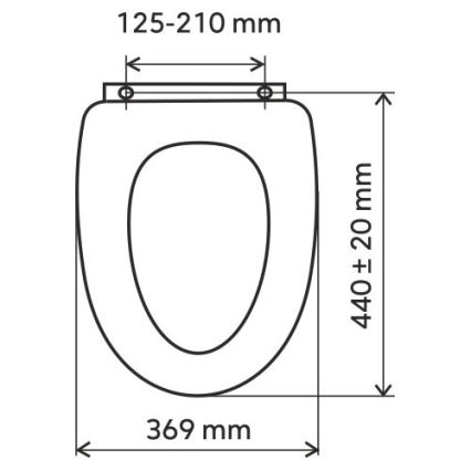 FERRO - Abattant WC SoftClose duroplast/blanc