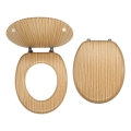 FERRO - MDF-WC-bril met bamboe decor