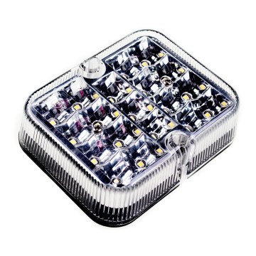 Feu de recul de voiture SINGLE LED/1W/12V IP67 argenté