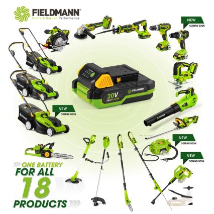 Fieldmann - Accu-haakse slijper 20V