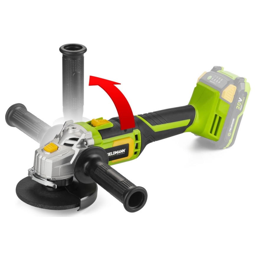 Fieldmann - Accu-haakse slijper 20V