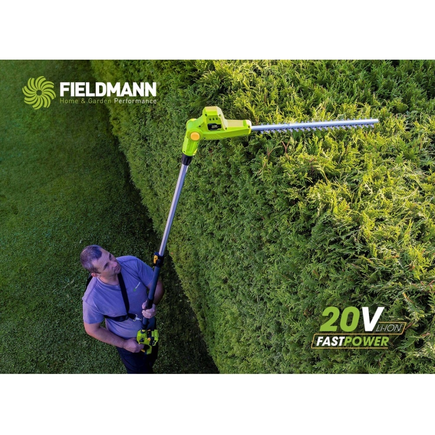 Fieldmann - Draadloze telescopische heggenschaar 20V