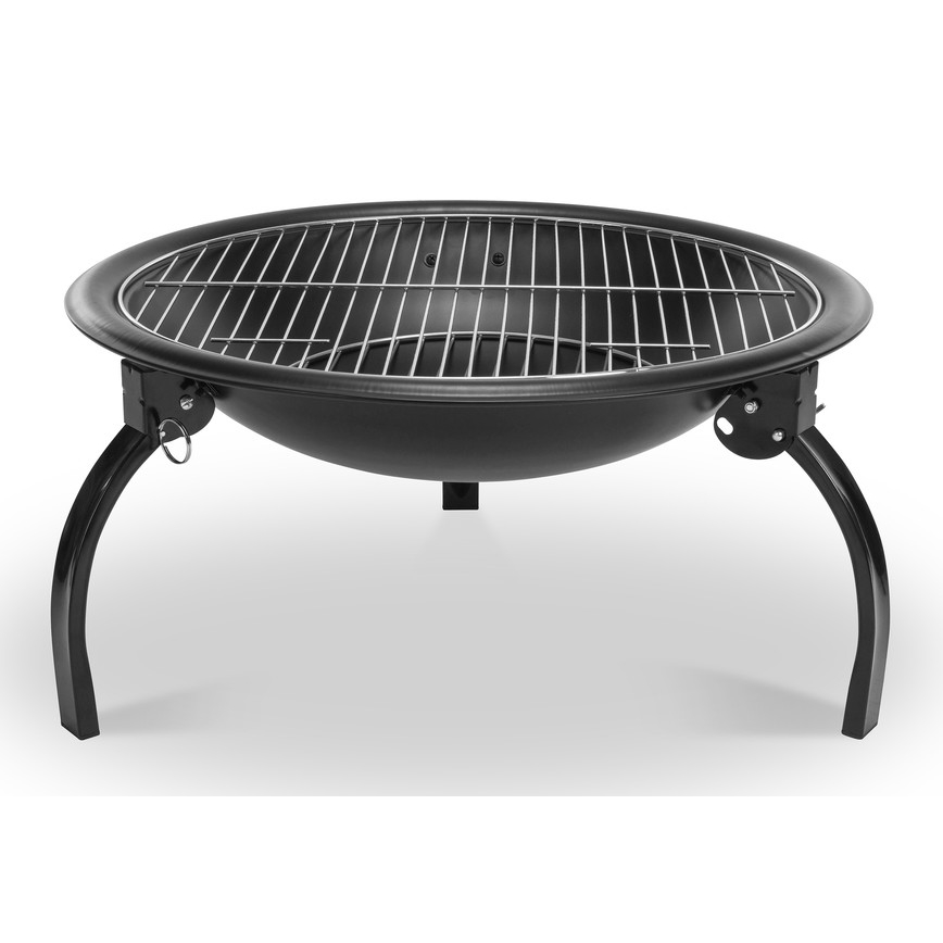 Fieldmann - Draagbaar kampvuur met grill