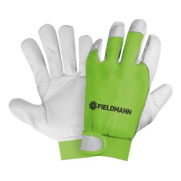 Fieldmann - Gants de travail verts/blancs