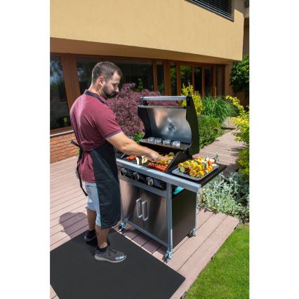 Fieldmann - Gasgrill 3-flammig matchrom
