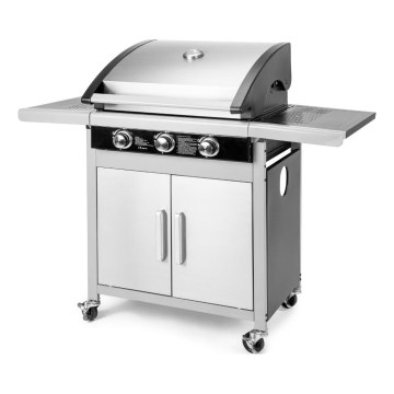 Fieldmann - Gasgrill 3x brander mat chroom