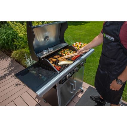 Fieldmann - Gasgrill 3x brander mat chroom