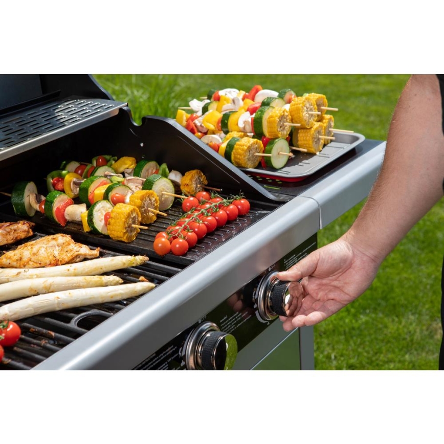 Fieldmann - Gasgrill 3x brander mat chroom