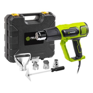 Fieldmann - Heteluchtpistool met toebehoren 2000W/230V