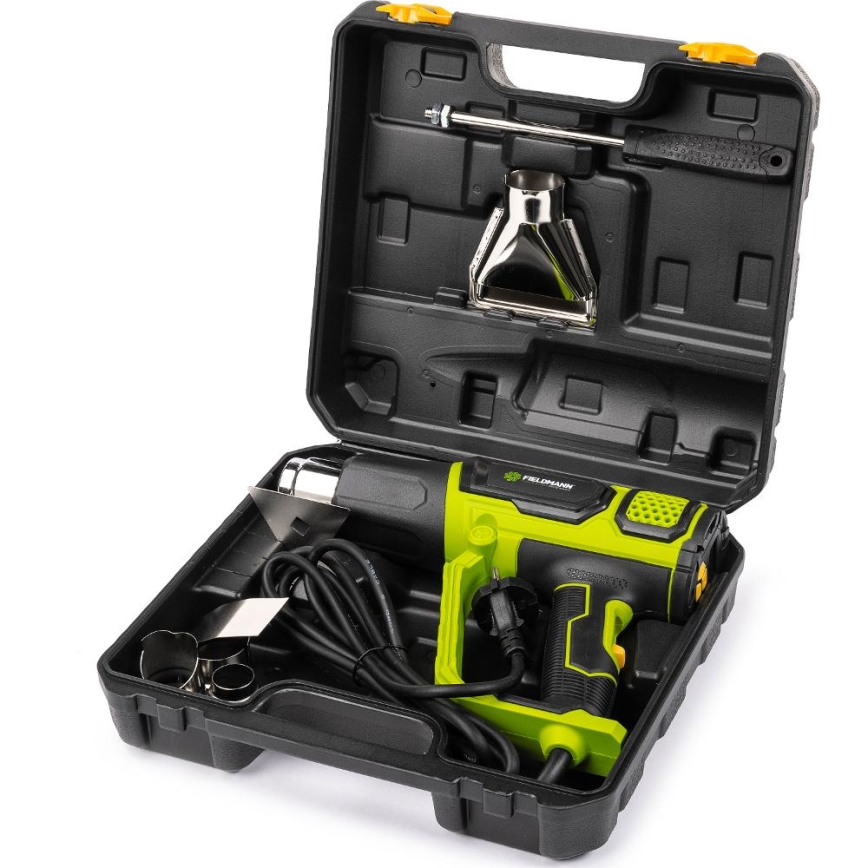 Fieldmann - Heteluchtpistool met toebehoren 2000W/230V