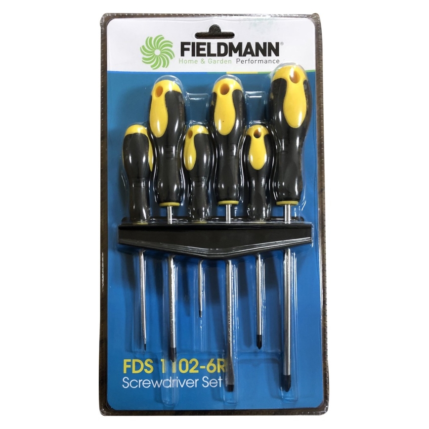 Fieldmann - Jeu de tournevis avec support 6 pièces