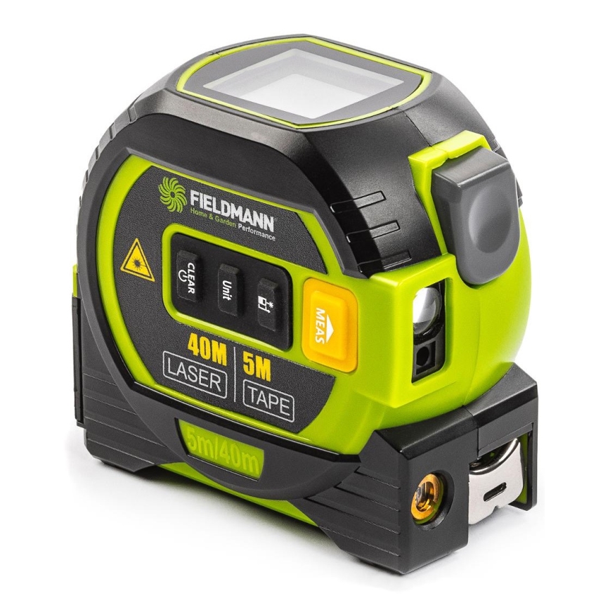 Fieldmann - Laserafstandsmeter met LED-display en roulettemeter 2xAA