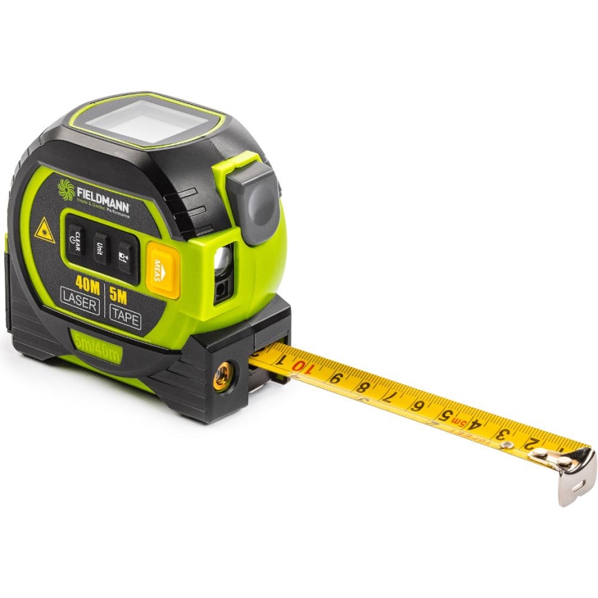 Fieldmann - Laserafstandsmeter met LED-display en roulettemeter 2xAA