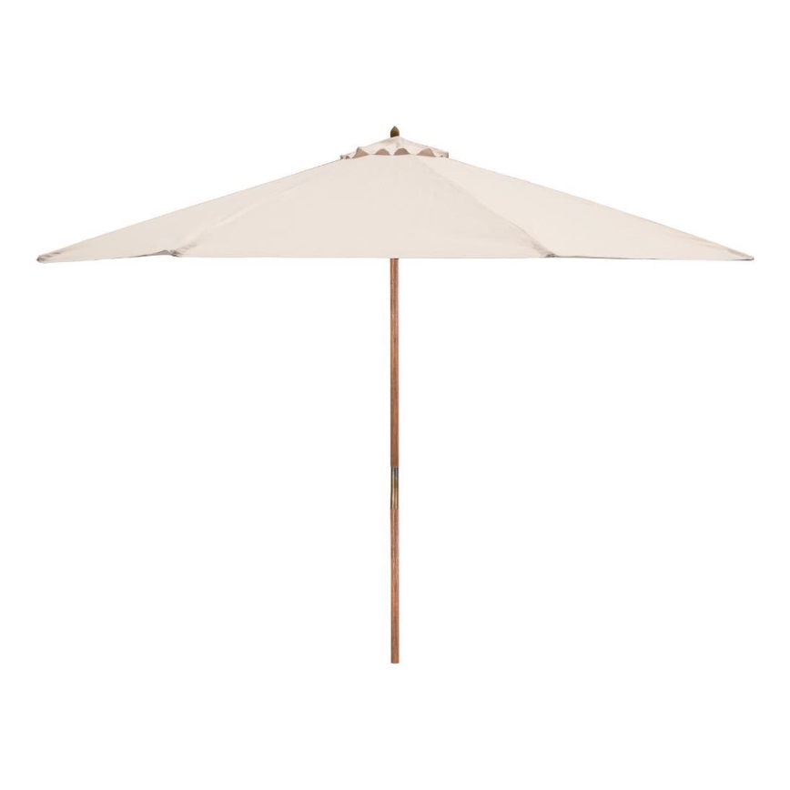Fieldmann - Parasol d. 3 m crème/acacia