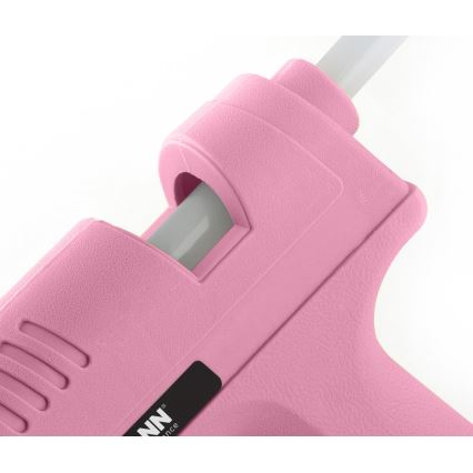 Fieldmann - Pistolet à colle chaude 100W/230V rose