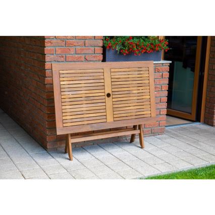 Fieldmann - Table de jardin pliable 120x70 cm acacia
