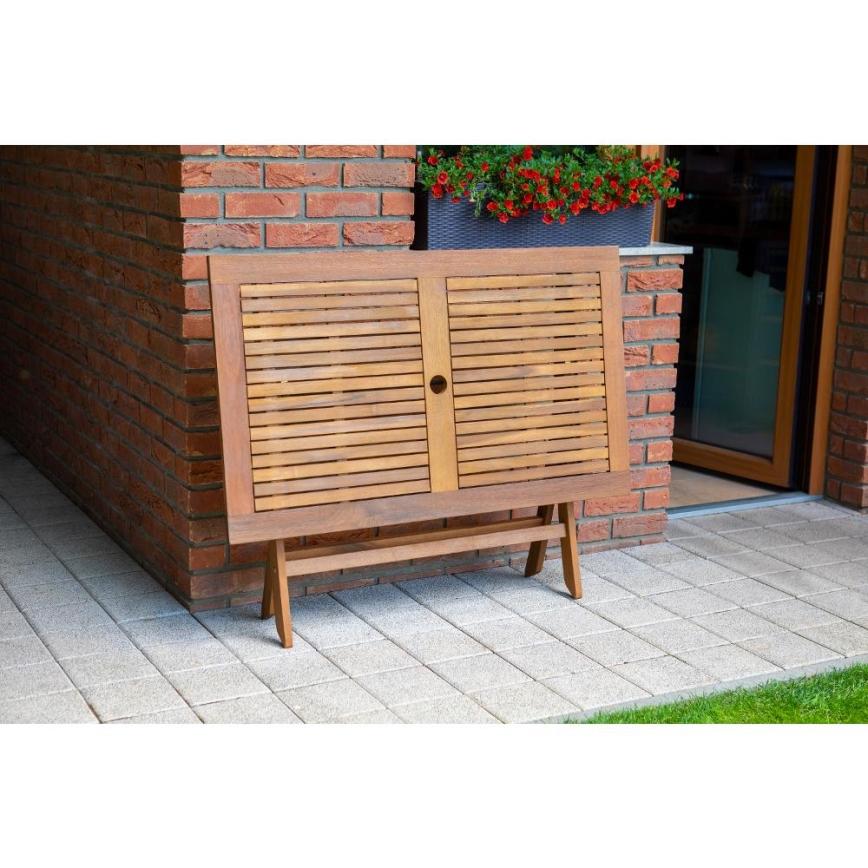 Fieldmann - Table de jardin pliable 120x70 cm acacia