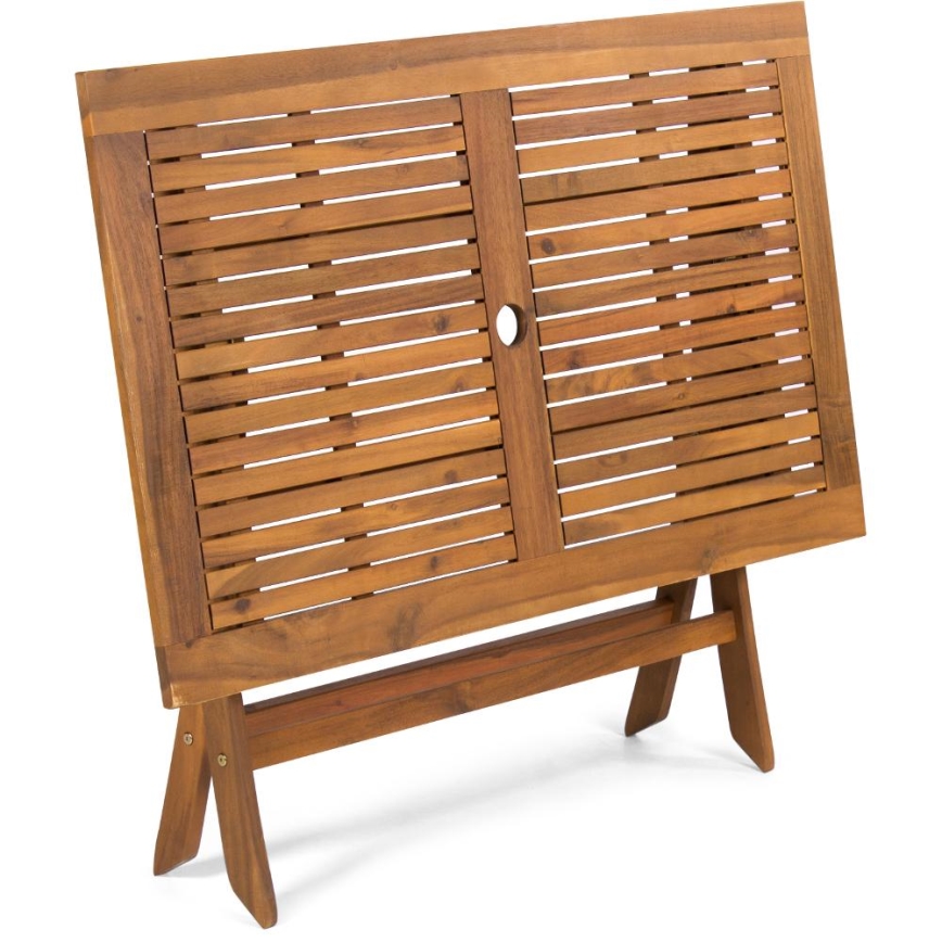 Fieldmann - Table de jardin pliable 120x70 cm acacia