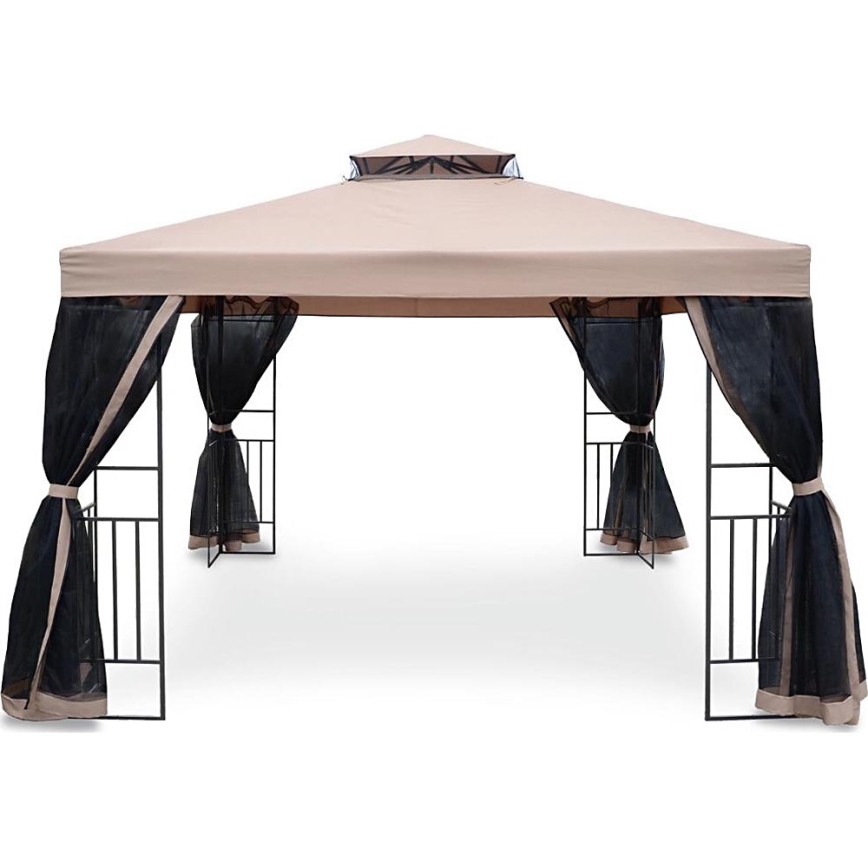 Fieldmann - Tuinprieel 3x3 m beige/zwart