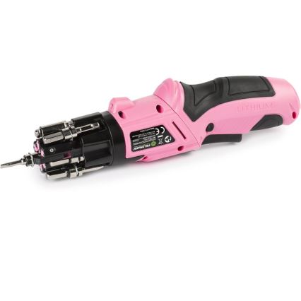 Fieldmann - Visseuse sans fil 3,6 V 1300 mAh rose