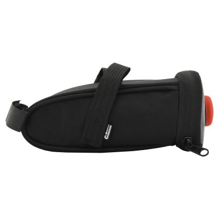 Fietszadeltas 0,5 l met achter LED-licht 2xCR2032
