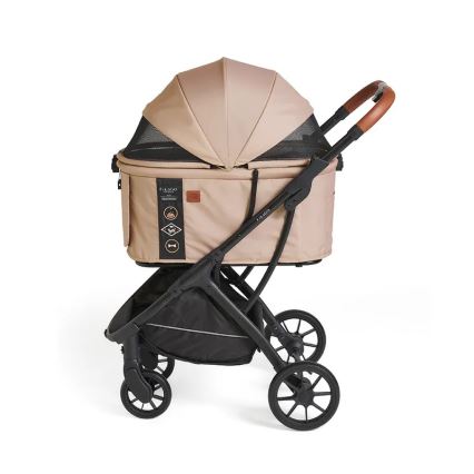 Fikago - Kinderwagen voor honden en katten AGILE HUGGY beige